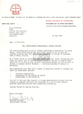 Carta de Mercedes Saitzew a Martín Knoblauch
