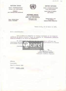 Carta de Roberto Quintero Mariño a CAREF