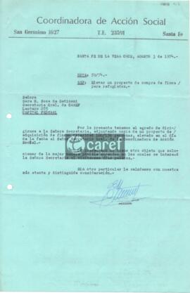 Carta de Eduardo Ángel Marmet a Noemí Sosa de Gattinoni