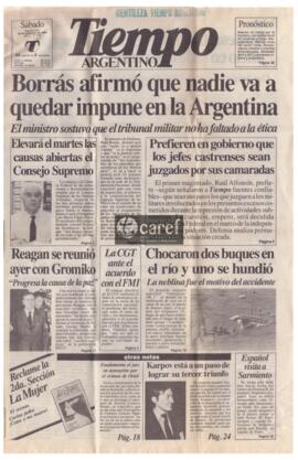 Borrás afirmó que nadie va a quedar impune en la Argentina