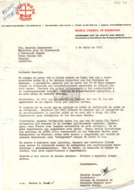 Carta de Charles R. Harper a Geertje Leendertse